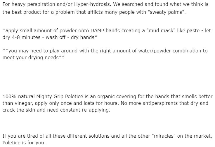 polvere antisudorazione sport